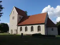 Rhode, evangelische St. Lutgeri Kirche, romanische Saalkirche aus dem 12. Jahrhundert (14.09.2025)