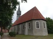 Ribbesb�ttel, evangelische St. Petri Kirche, Saalkirche erbaut 1736 (16.09.2025)