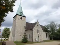 Volkmarode, evangelische St. Thomas Kirche, erbaut im 12. Jahrhundert (16.09.2025)