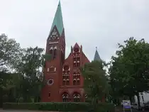 Misburg, evangelische St. Johannis Kirche, erbaut von 1902 bis 1904 durch Karl Mohrmann (18.09.2025)