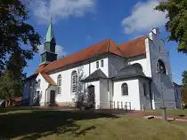 Bergen, evangelische St. Lambertus Kirche, erbaut von 1826 bis 1827 (19.09.2025)