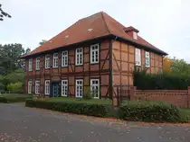 Luthe, Pfarrhaus, Fachwerkbau von 1783 (20.09.2025)