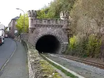 Kyllburg, Westportal des Kyllburger Tunnels, erbaut 1870 (06.11.2025)