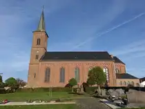 Landscheid, Pfarrkirche St. Gertrud, Saalbau von 1865 (06.11.2025)