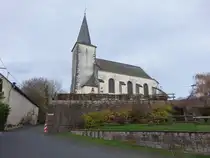 Orsfeld, Pfarrkirche St. Peter, Saalbau von 1781 (06.11.2025)