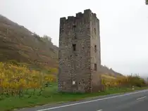 Ediger-Eller, Wohnturm Hofgut Lehmen, erbaut im 13. Jahrhundert (07.11.2025)