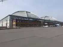 Leipzig, Eishalle Kohlrabizirkus in der fr�heren Gro�markthalle, erbaut von 1927 bis 1939 (10.03.2026)