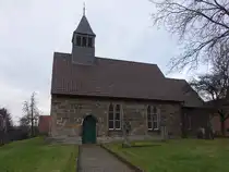 B�ntorf, evangelische St. Jacobi Kirche, erbaut um 1280 aus Sandsteinquaderwerk (06.12.2025)