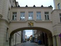 Rostock, An der Hege: Dieser Geb�udeteilo geh�rt noch zum Rathaus