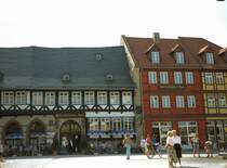 Fachwerkh�user in Werningerode, dig. Dia von 1992