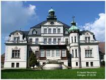 Die Schlo�herberge in Uebigau. Fr�her im Besitz derer von Ileburg, heute eine Herberge in denen Schulklassen u. Einzelpersonen Unterkunft finden.