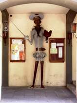 FIGUERES (Provincia de Girona), 10.06.2006, Salvador Dali, der gr��te Sohn der Stadt, als Don Quichote