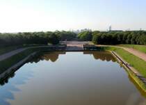 LEIPZIG, 06.09.2005, Blick vom V�lkerschlachtdenkmal