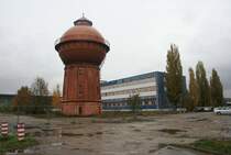 ehemaliger Wasserturm und alter Postbahnhof in der Vetschauer Stra�e.
