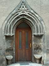 Historisches Portal in der Gro�en Salzstra�e in Laucha