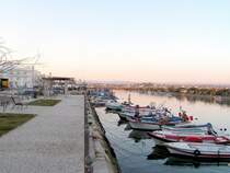 MONCARAPACHO e FUSETA, Gemeindeteil Fuseta (Concelho de Olh�o), 03.02.2005, an der Mole
