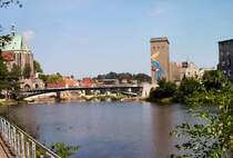 G�RLITZ - 2005 noch nagelneue Br�cke �ber die Nei�e