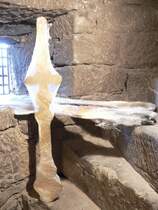 Laucha an der Unstrut - Die neuen Zeiger f�r das neue Zifferblatt der Kirchturmuhr  - 18.11.2008