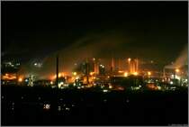 Die Kokerei Prosper bei Nacht. Dabei handelt es sich um die letzte Kokerei der RAG Deutsche Steinkohle. Bottrop 30.12.2008
Infos: http://www.rag-deutsche-steinkohle.de/content.php?id=112 