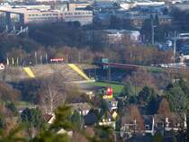 Blick im Herbst 2008 vom Lousberg in den Aachener Tivoli.Hier wird nur noch die R�ckrunde 08/09 gespielt, dann ziehen die Alemannen in Ihr neues Stadion neben dem Reitstadion.  