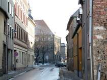 Laucha an der Unstrut - Die Gro�e Salzstra�e Richtung Markt - 11.01.2009