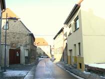 Laucha an der Unstrut - Die Gro�e Salzstra�e Richtung M�hle - 11.01.2009