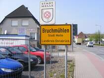 Orteingang von Bruchm�hlen bei Melle im Landkreis Osnabr�ck im Sommer 2008.