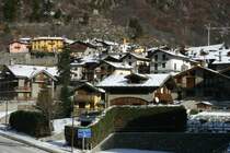 Blick auf die Altstadt von Courmayeur.