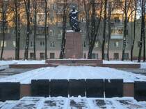 Eine Gedenkst�tte an den 2. Weltkrieg. Gomel am 06.01.2009.