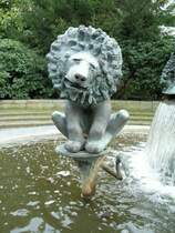 Eine Brunnenfigur in Osnabr�ck.