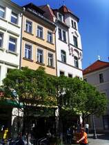 H�user am Markt in der Zittauer Altstadt im Mai 2008.