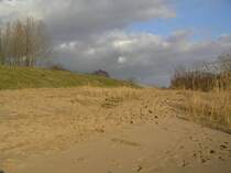 Die Elbe im Hamburger Stadtteil Finkenriek (Elbinsel Wilhelmsburg) im Winter 2009