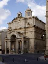 Die St. Catherin - Kirche liegt neben der Auberge de Castille. 21.03.2009