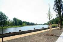 Gubiner Stra�e. Neue Neisseterassen im Bereich der ehemaligen G�ST