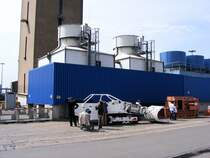 K�hlanlagen und ein Untertage-Schaufellader der Zeche Auguste Victoria 3/7 beim Tag der offenen T�r am 9. Mai 2009.