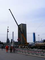 Ein F�rderturm der Zeche Auguste Victoria 3/7 in Marl beim Tag der offenen T�r am 9. Mai 2009.
