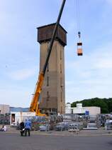 Der �bungsturm der Grubenwehr der Zeche Auguste Victoria 3/7 in Marl beim Tag der offenen T�r am 9. Mai 2009. 
