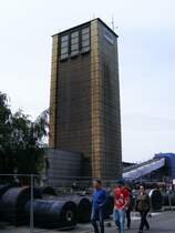 Ein F�rderturm der Zeche Auguste Victoria 3/7 in Marl beim Tag der offenen T�r am 9. Mai 2009. 
