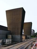 Zwei Grubenl�fter der Zeche Auguste Victoria 3/7 in Marl beim Tag der offenen T�r am 9. Mai 2009. 
