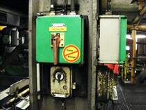 Schalter in der Kohlenw�sche des Bergwerks Auguste Victoria 3/7 in Marl beim Tag der offenen T�r am 9. Mai 2009. 
