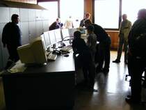 Der Kontrollraum der Kohlenw�sche des Bergwerks Auguste Victoria 3/7 in Marl beim Tag der offenen T�r am 9. Mai 2009. 
