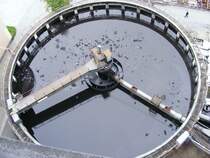 Ein Kl�rbecken vor der Kohlenw�sche des Bergwerks Auguste Victoria 3/7 in Marl beim Tag der offenen T�r am 9. Mai 2009. 
