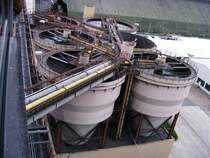 Ein Blick aus dem Kontrollraum der Kohlenw�sche des Bergwerks Auguste Victoria 3/7 in Marl beim Tag der offenen T�r am 9. Mai 2009. 
