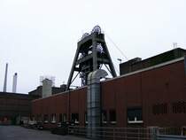 Ein F�rderger�st des Bergwerks Auguste Victoria 3/7 in Marl beim Tag der offenen T�r am 9. Mai 2009. 
