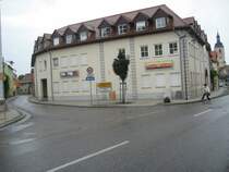 Laucha an der Unstrut - Obere Hauptstra�e Ecke Hallesche Stra�e - Foto vom 21.06.2009
