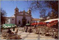 Praca da Republica mit Igreja des St. Maria. Scan eines Dias aus dem Jahr 1998.