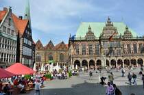 Der Markplatz in Bremen
