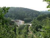 Blick auf den Ortsteil Flo�platz der Stadt Wolkenstein im Zschopautal, 05.07.09