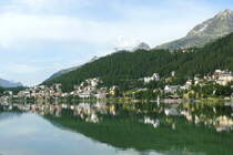 Blick am 21.07.2009 �ber St.Moritzer See