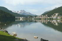 Blick am 21.07.2009 �ber St.Moritzer See
